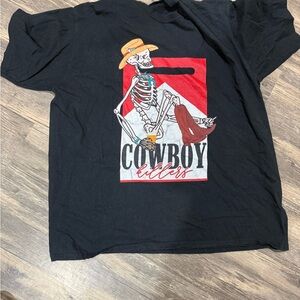 Cowboy Killers Black Skeleton Graphic Tee